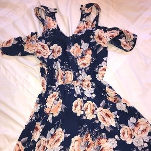 Floral knee length dress